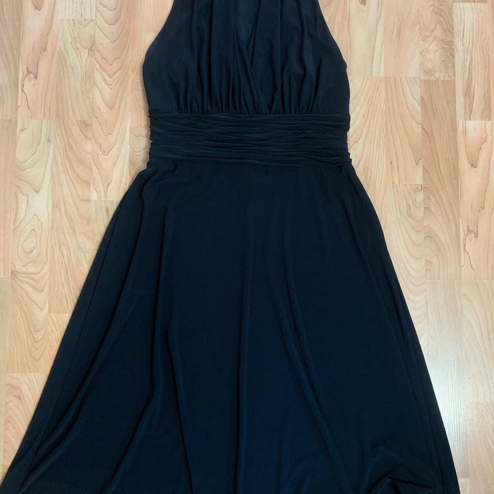 Evan Picone Black Sleeveless Dress